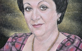Цветной граверный портрет